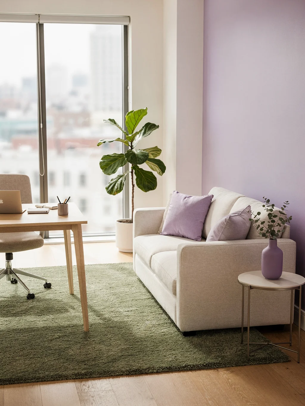 Calm and inviting therapy office space in San Francisco